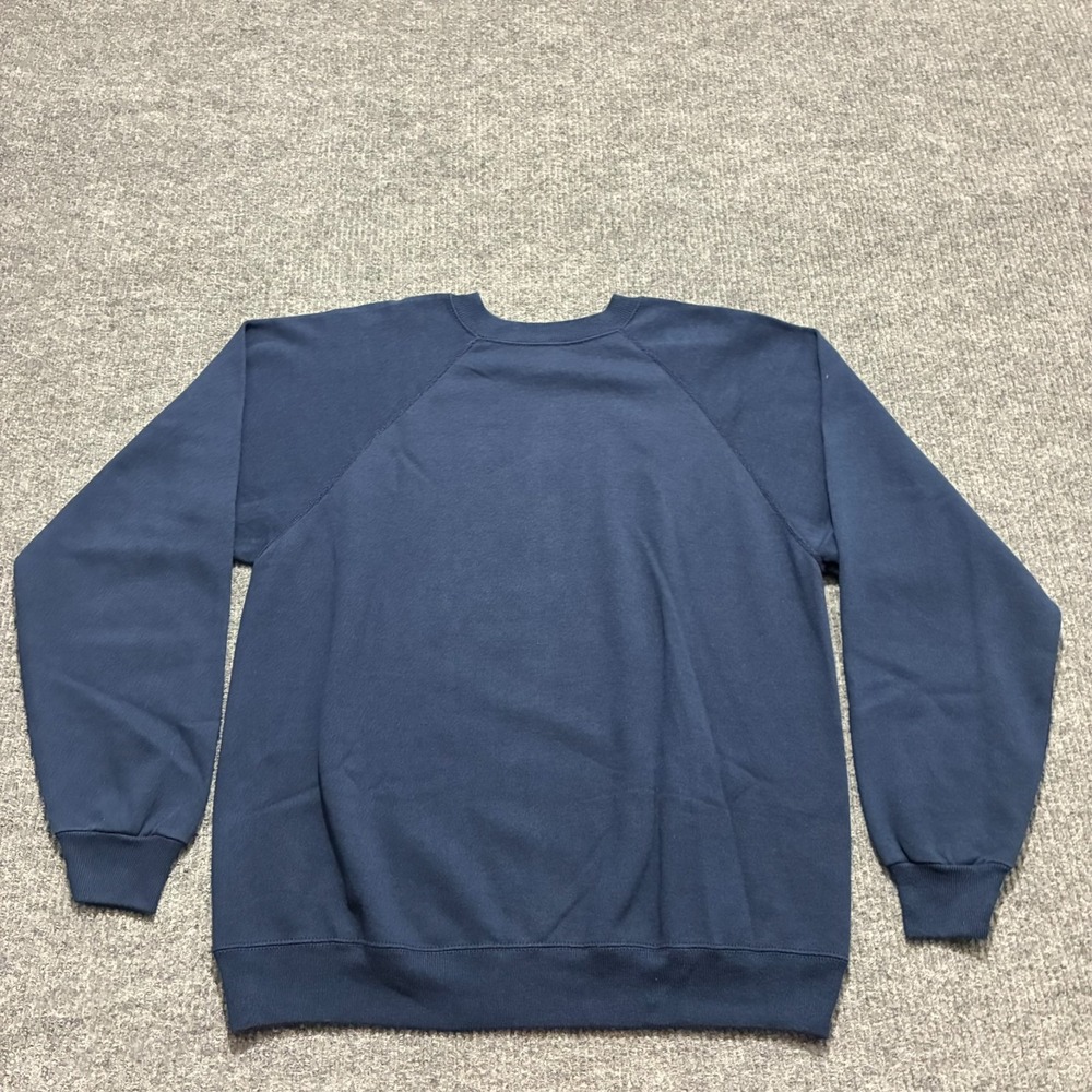 Vintage Hanes Sport Mens Pullover Sweatshirt Size XL Blue Stretch Long‎ Sleeve